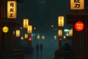 《潮汐信号》封面，夜间海岸观察站的灯塔光束